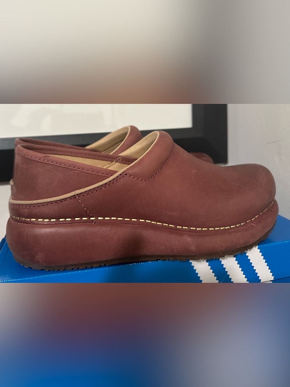 Dansko Women's Leather Mule in Burgundy